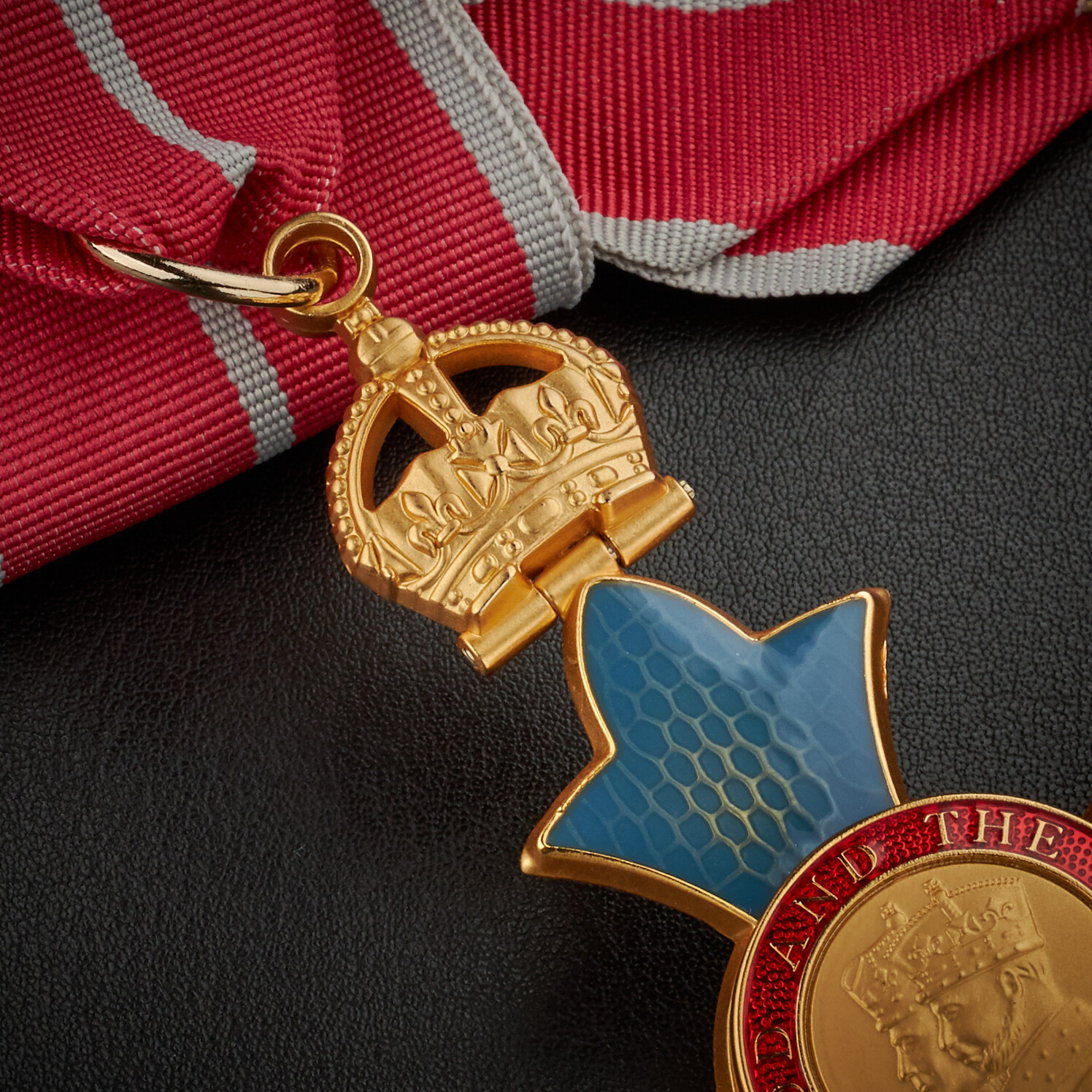 Full Size Replica Order of the British Empire CBE Medal. Military Neck Ribbon.