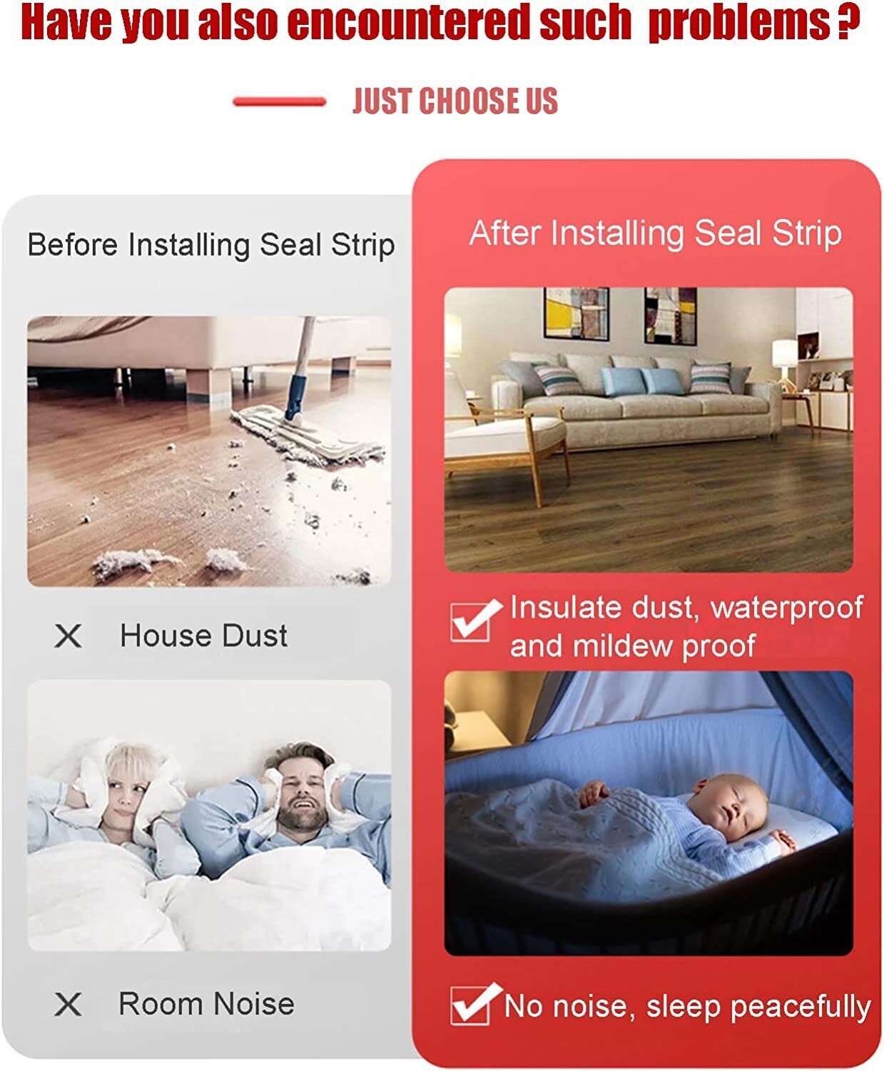 16-33 FT Door Seal Strip Weather Stripping Adhesive Silicone Bottom Stopper Foam