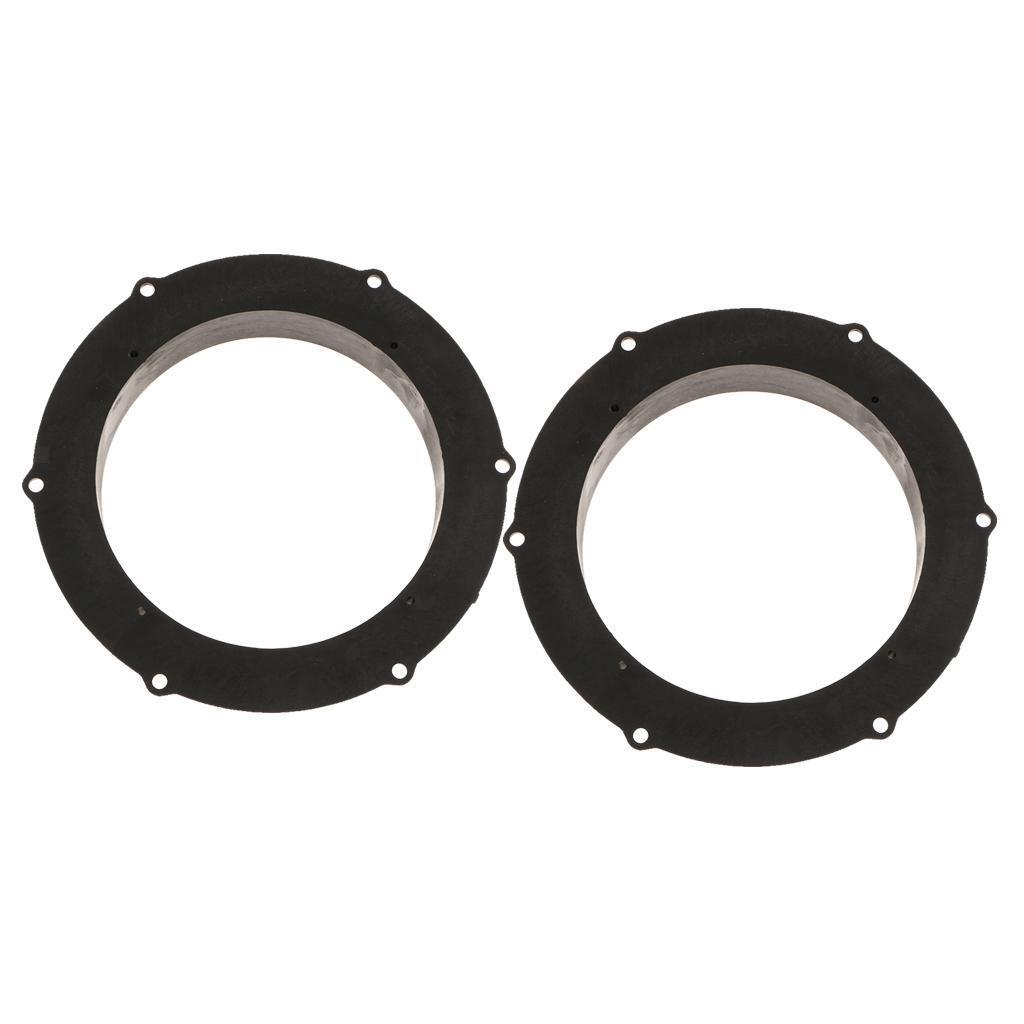 2 Pack 8" to 6.5" Car Stereo Speaker Spacer Adapters Rings Mounting Brackets