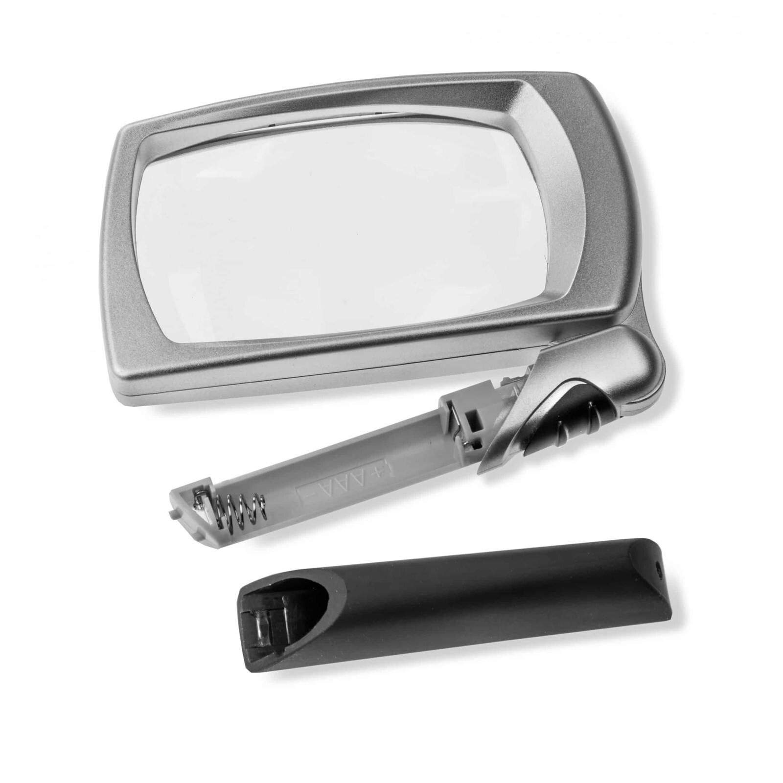 3X LED Lighted Folding Rectangular Magnifier Reading View Stamp Coins By Carson