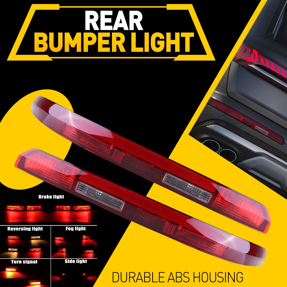 LH RH Rear Bumper Stop Lamp Light Reflector For Audi Q7 2016 2017 2018 2019 2020