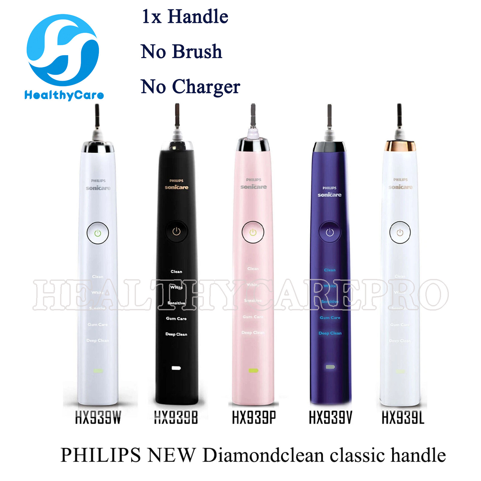 Philips Sonicare Classic DiamondClean HX939 Electric Toothbrush Handle HX939B