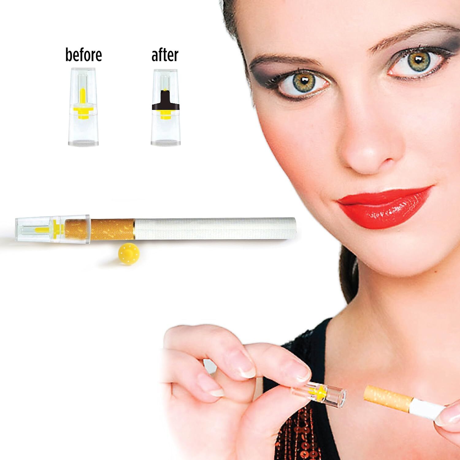 Nic-Out Disposable 10 Packs Cigarette Filters (300 filters) ~ Free Shipping