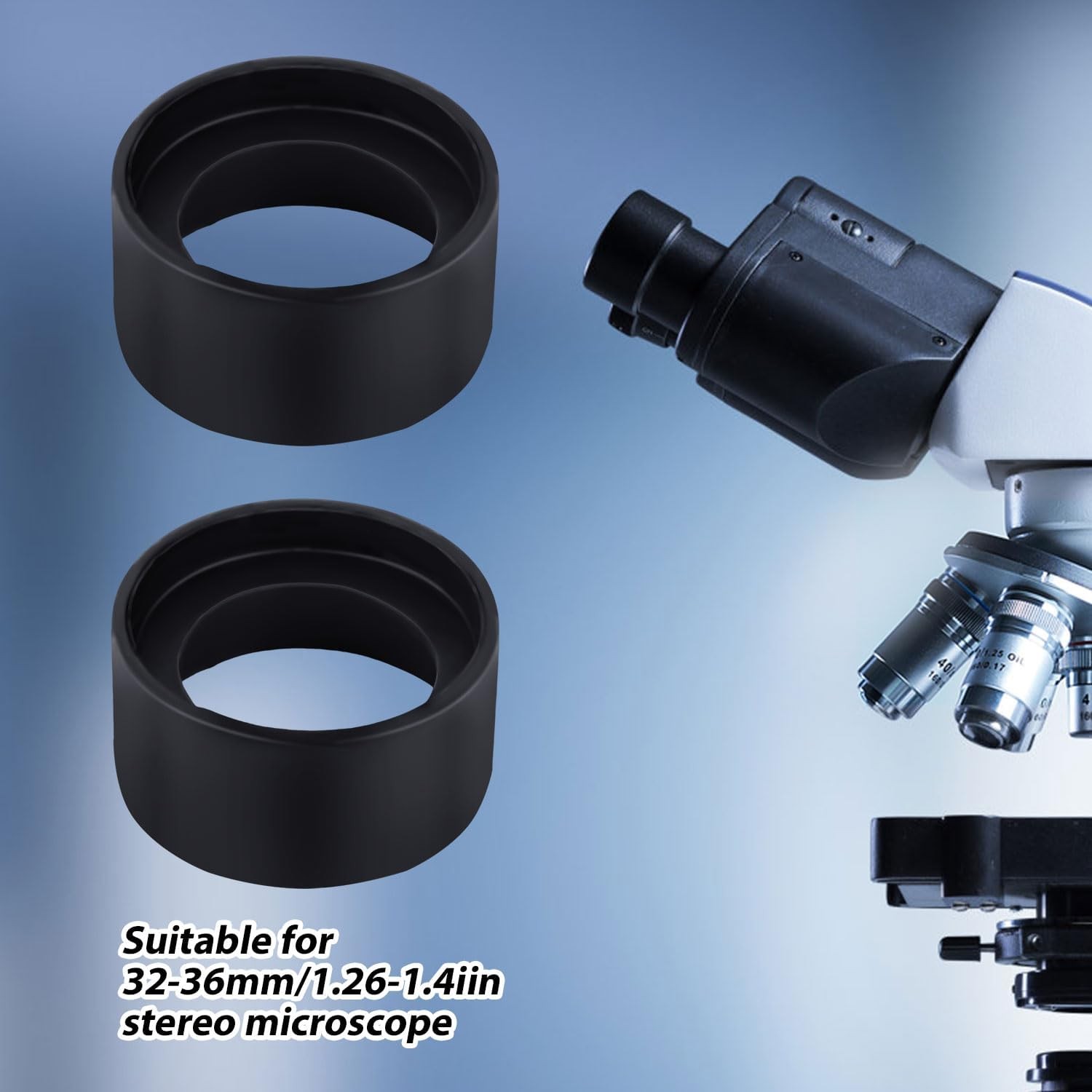 2pcs Industrial Eyepiece Eye Cups, Rubber Binocular Cover Guards...