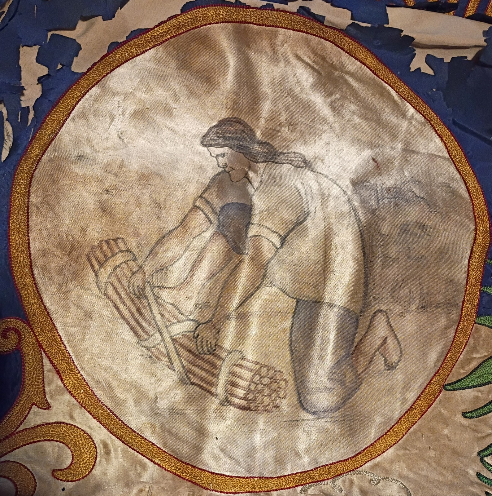 C1920 NY Afro-Caribbean Fraternal/Mutual Aid Society Banner~The Antillean League