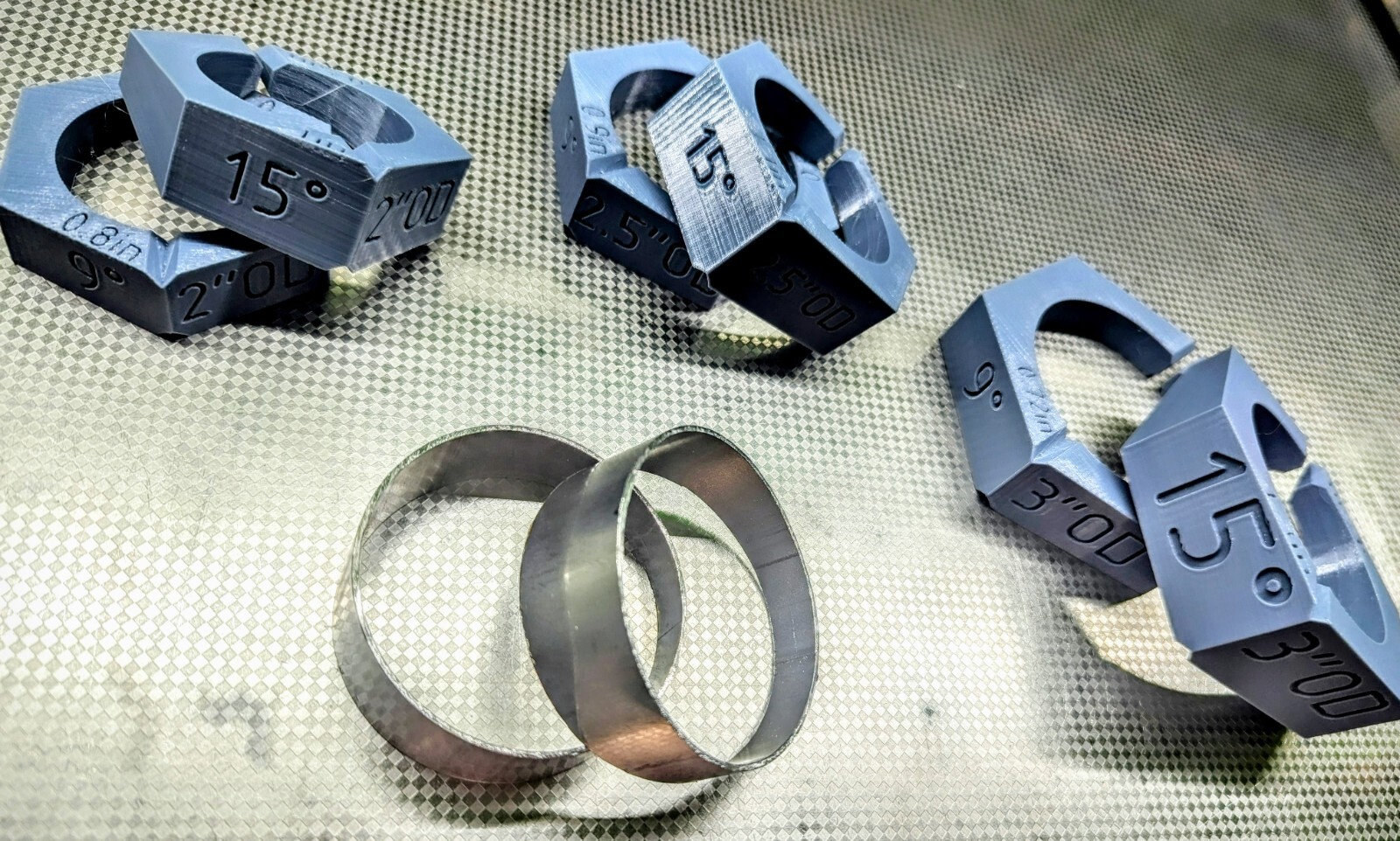 Exhaust Pie cut jig template 9 and 15 degree 1.5"-5" set turbo fabrication build