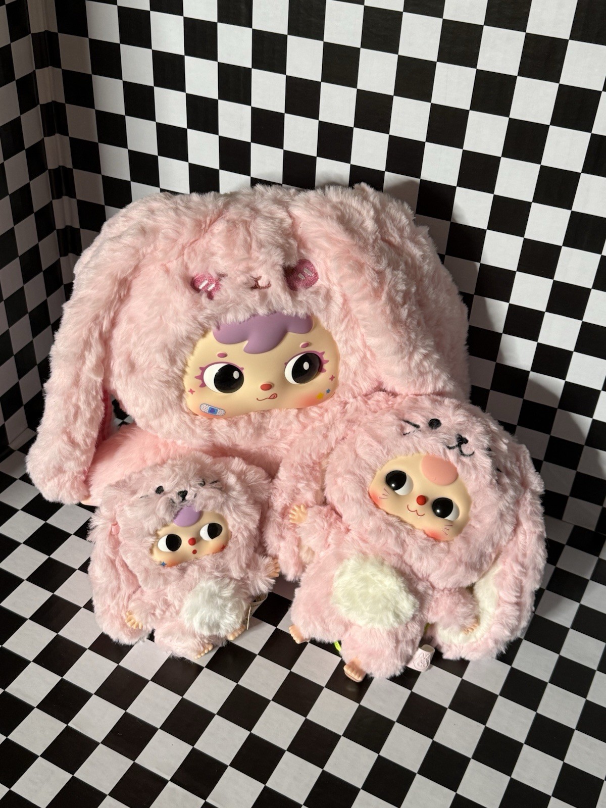 Pink Bunny Rabbit Lover Christmas Present Bundle Samuel 500% Baby Three San Xiao