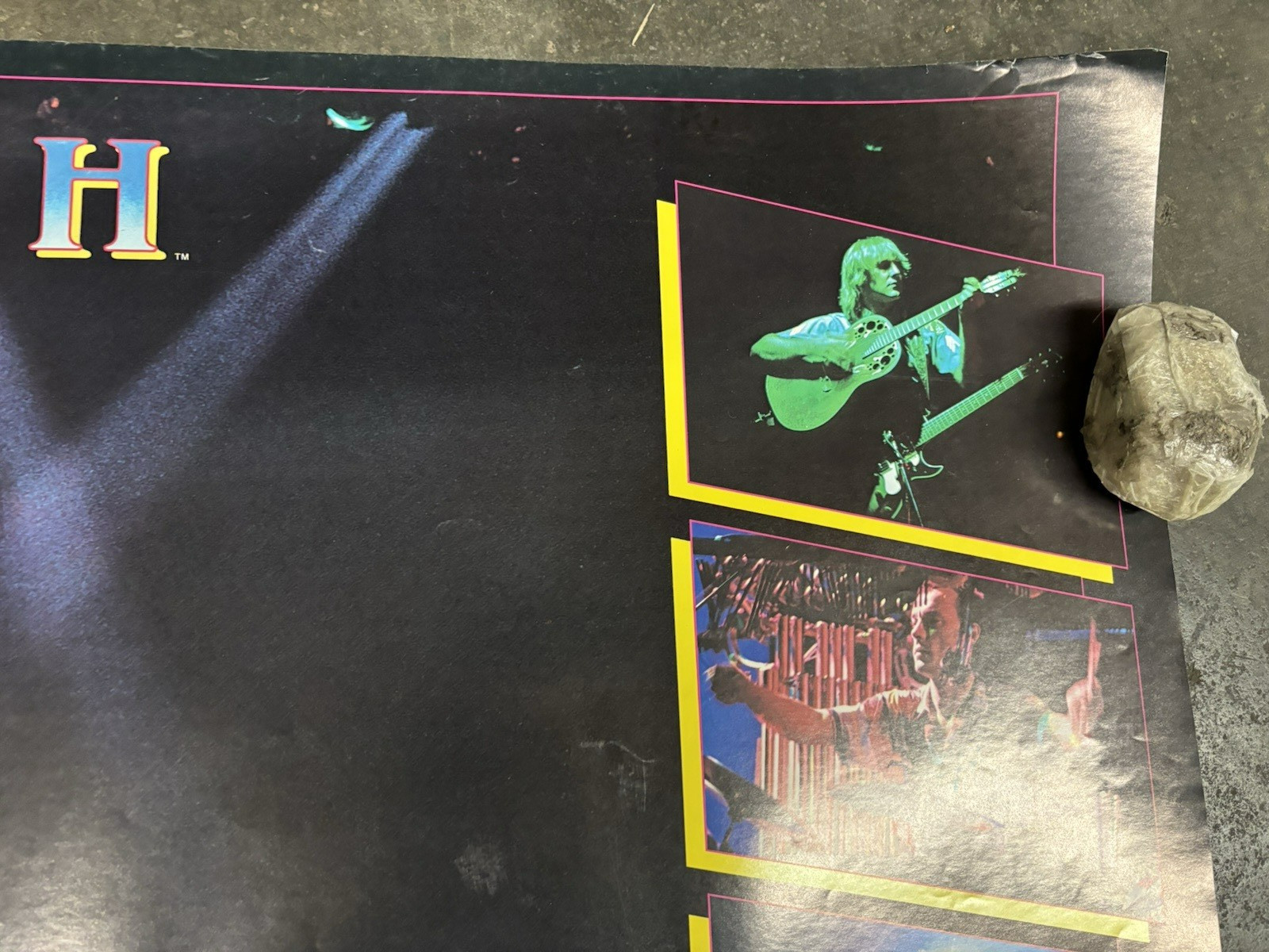 RUSH collage 1982 Canadian Rock Poster Vintage C2896