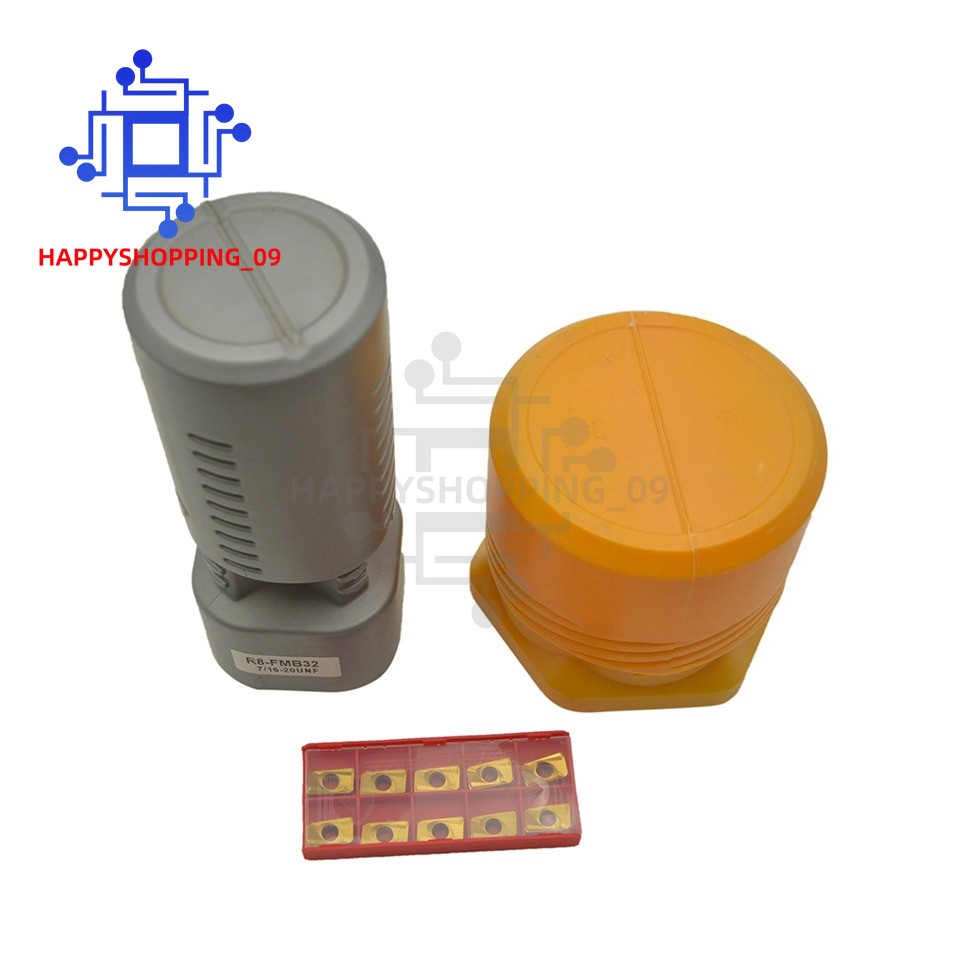 4" 90 Degree Indexable Face Shell Mill Cutter, R8 Arbor with APMT1604 Insert