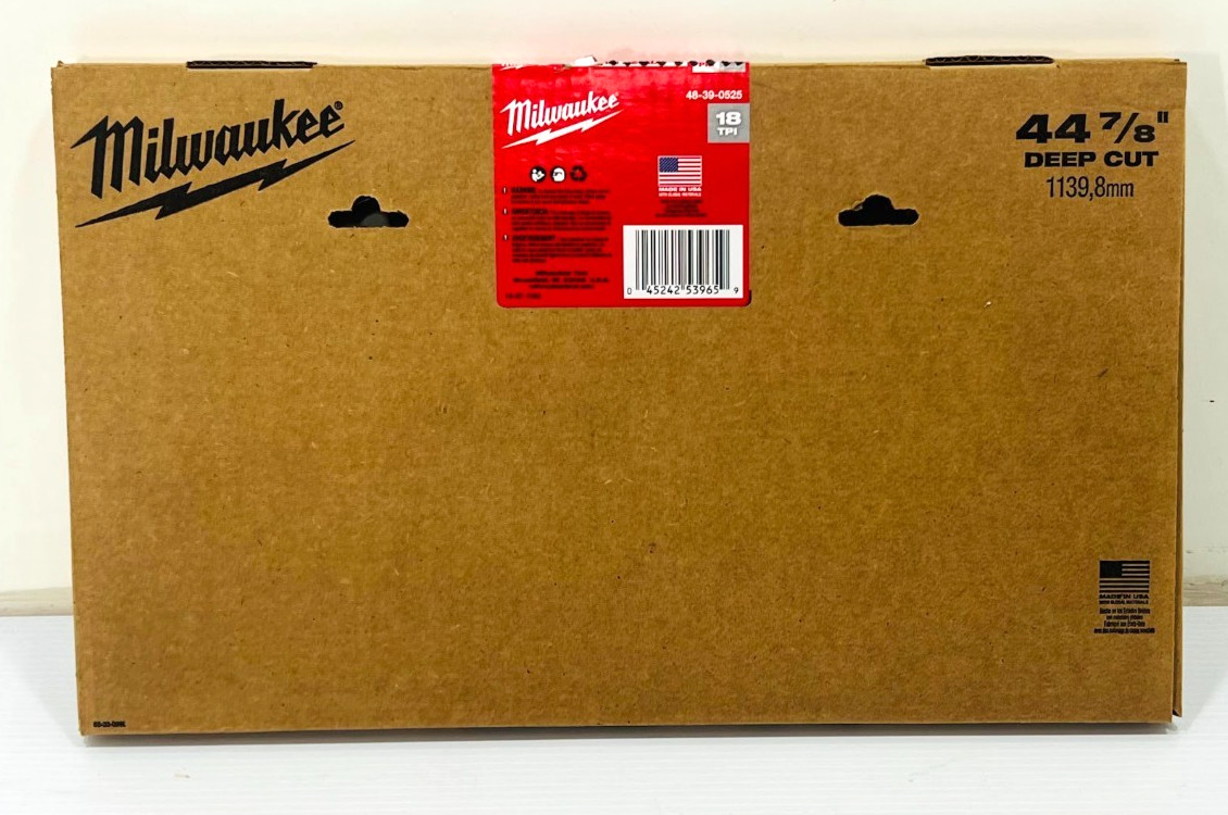 25PK Milwaukee 44-7/8" 18 TPI Deep Cut Band Saw Blade/Thin Metal 48-39-0525