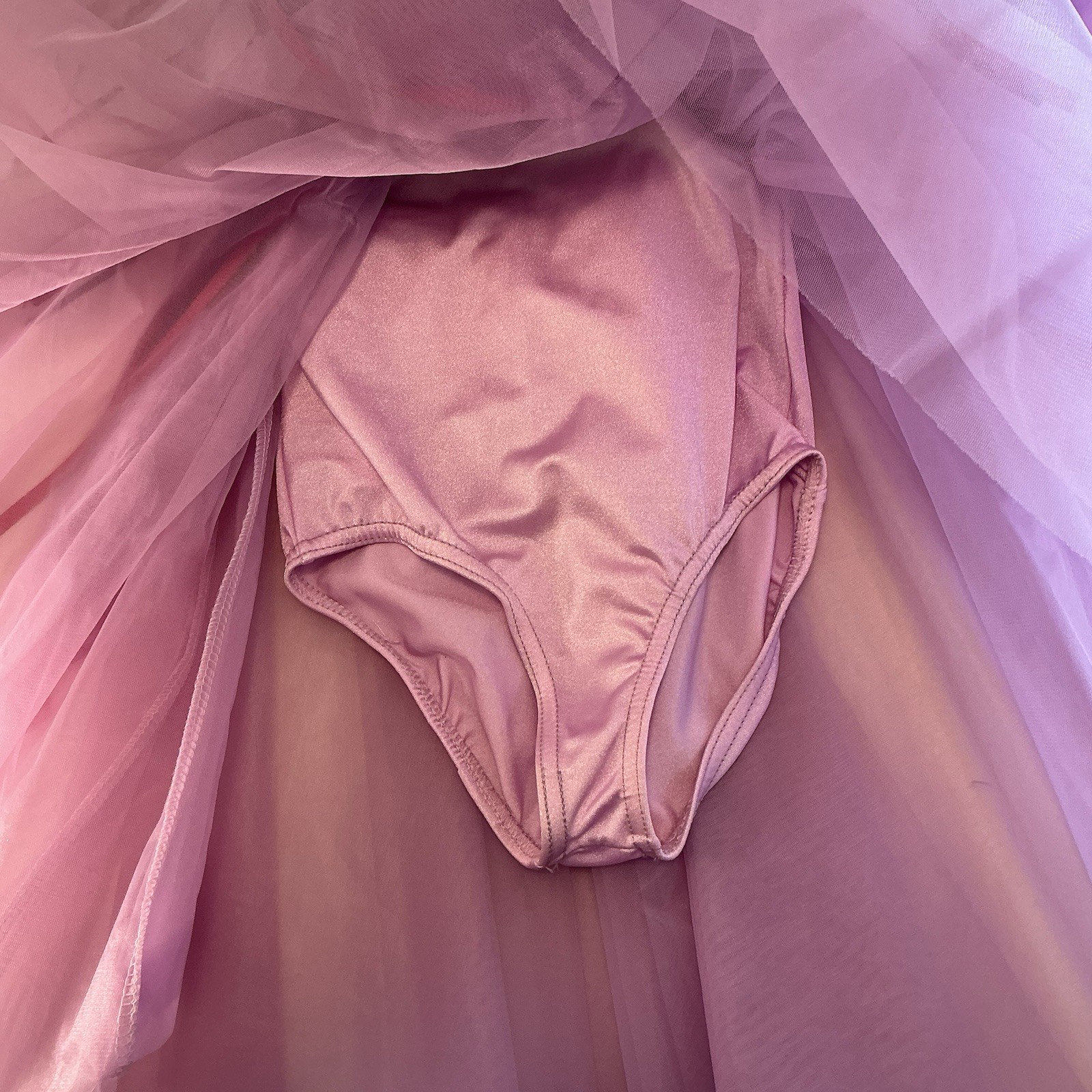 Costume Gallery Dress Purple Lavender Puffy Dress w/Bodysuit Child 6-7 Yr Medium