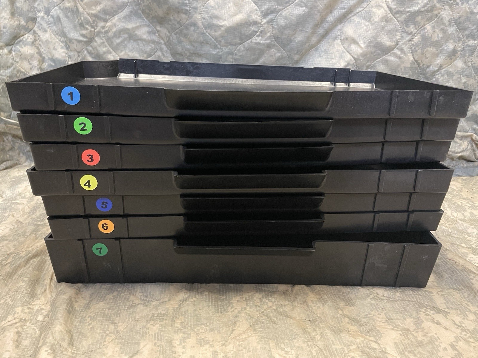 Set of 7 Drawers for Pelican Case General Mechanic tool kit GMTK New