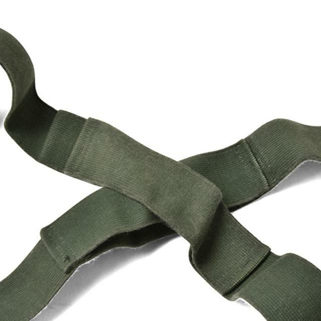 VINTAGE MILITARY ISSUE M-1950 TROUSER PANT SUSPENDERS ELASTIC OD GREEN USA MADE