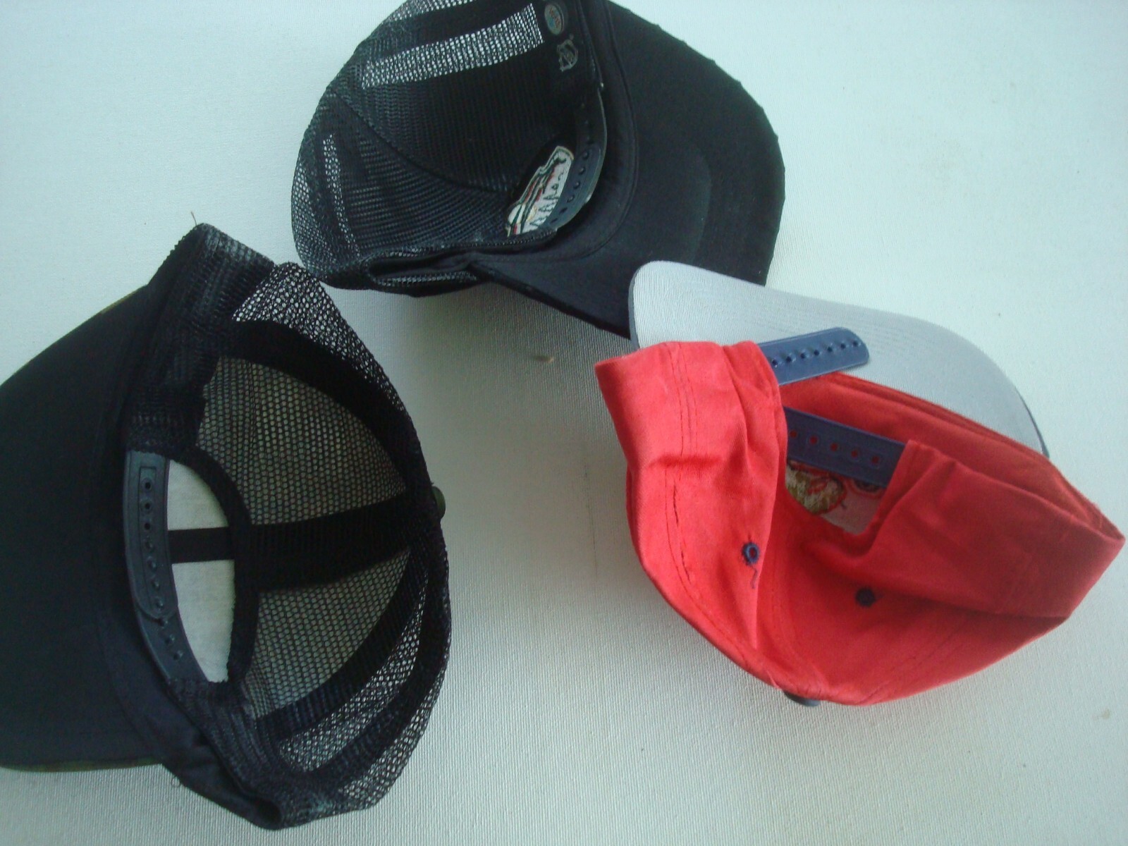 LOT BUNDLE HATS NHL 3-hats DEADSTOCK SCRIPT 90S NEW HAT CAP VINTAGE SNAPBACK