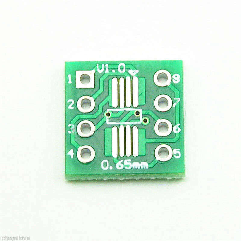20-63 pcs SOP8 SO8 SOIC8 TSSOP8 MSOP8 to DIP8 Adapter PCB Converter Board Qnt