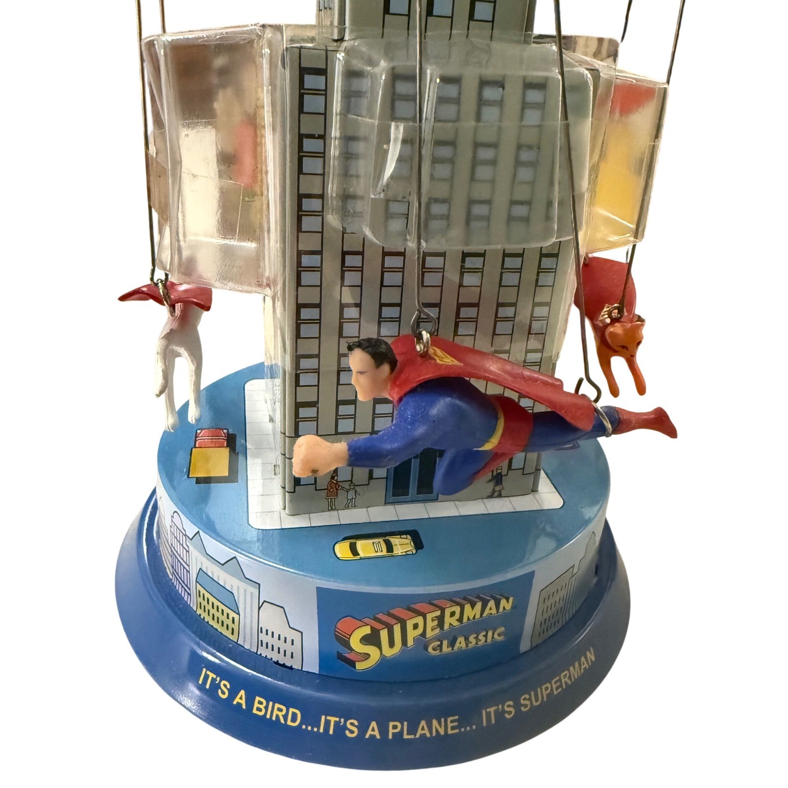 Schylling Superman Classic Carousel Wind-Up Tin Toy – Collector Series – Boxed
