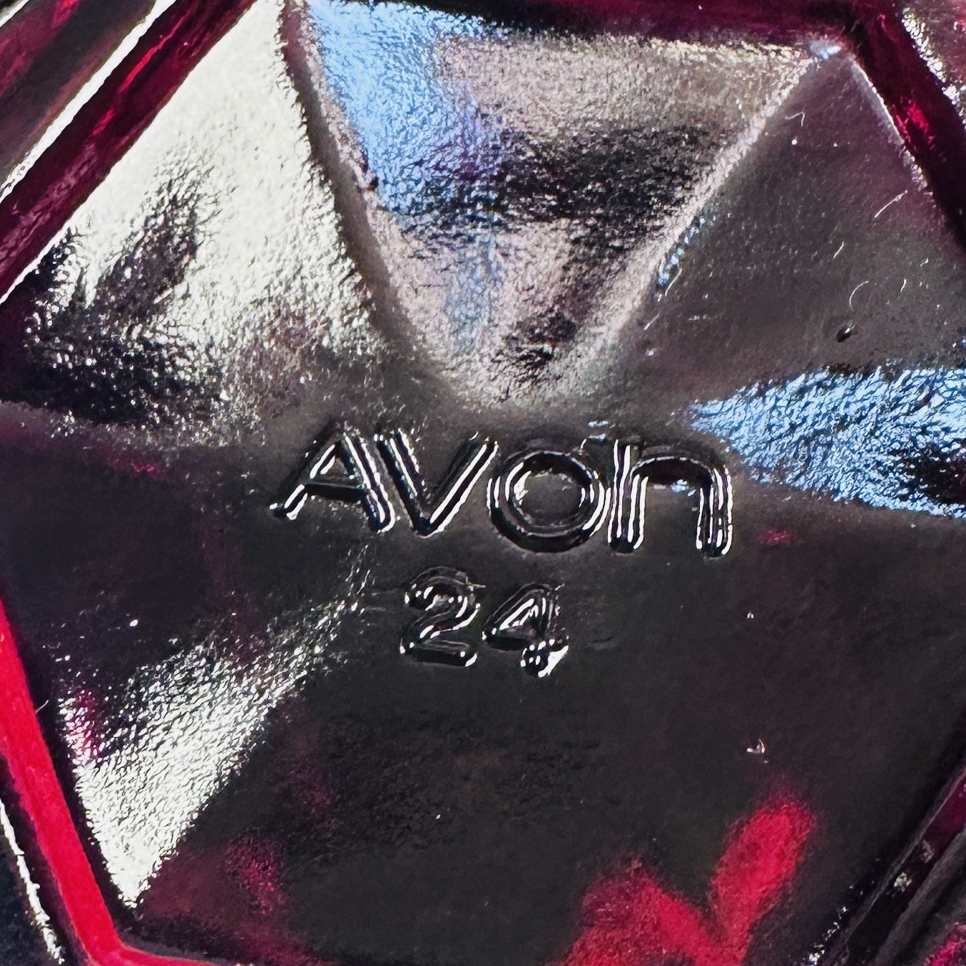 Set of 7 Avon Cape Cod Ruby Red Glass Goblets 4.5" Vintage Pressed Glass