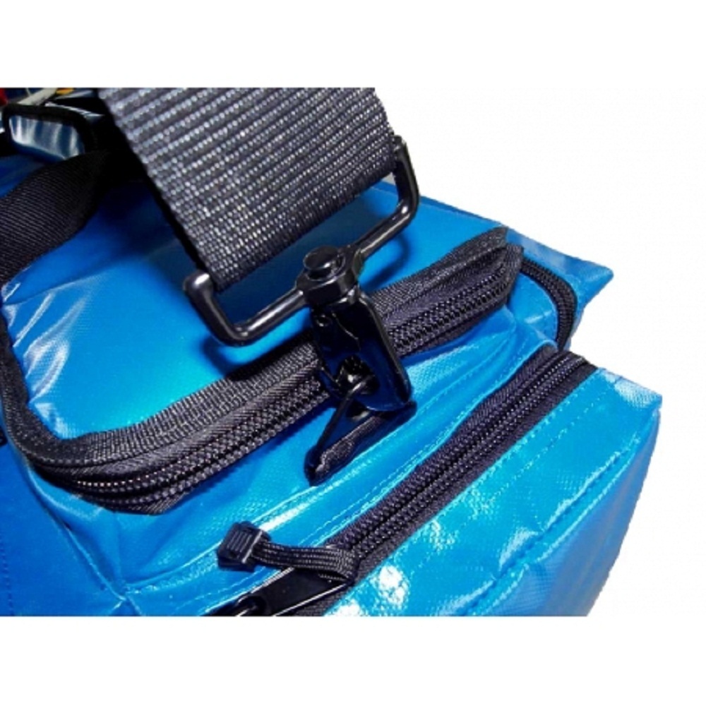 LINE2design Oxygen Bag - EMS EMT Deluxe Impervious O2 Bags with Straps - Blue