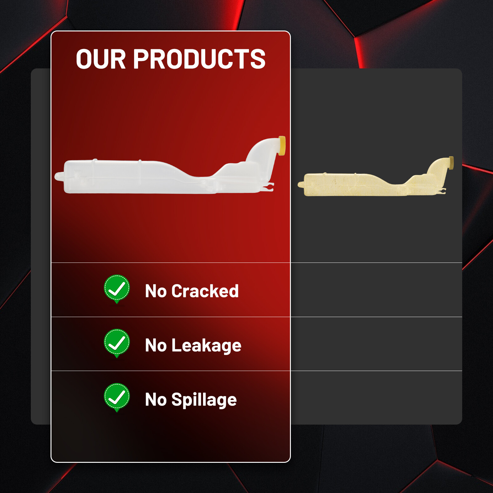 Pressurized Coolant Reservoir Tank with Cap for Honda Civic 1.7L 2001 2002-2005