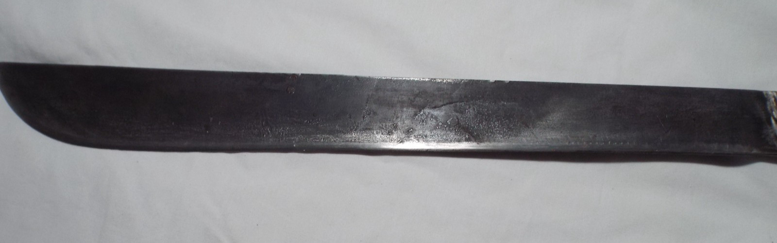 WWII British MARTINDALE ALLIGATOR LOGO 1945 Machete in USMC Canvas Scabbard