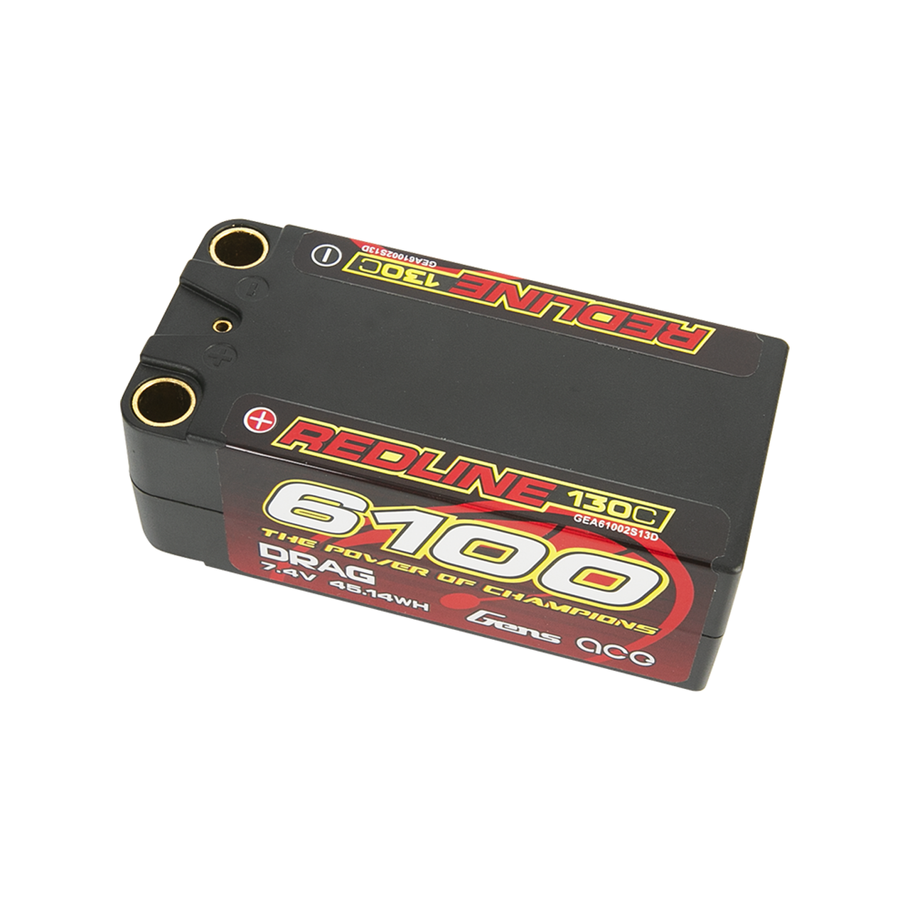 Gens Ace 7.4V 130C 6100mAh 2S Shorty Lipo Battery HardCase For 1/8 1/10 RC Car