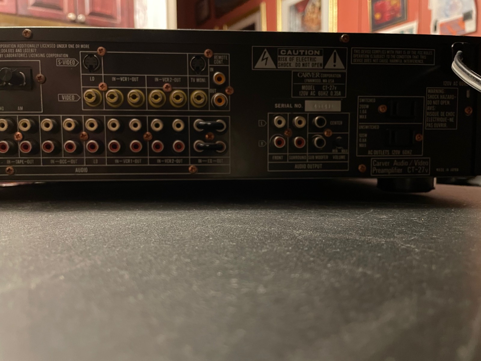 CARVER CT-27v A/V Preamplifier/Tuner