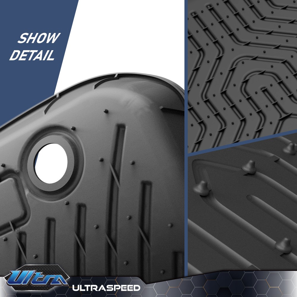 TPE Floor Mats Liners 3D Molded Fit For 2012-2018 Ford Focus All Weather