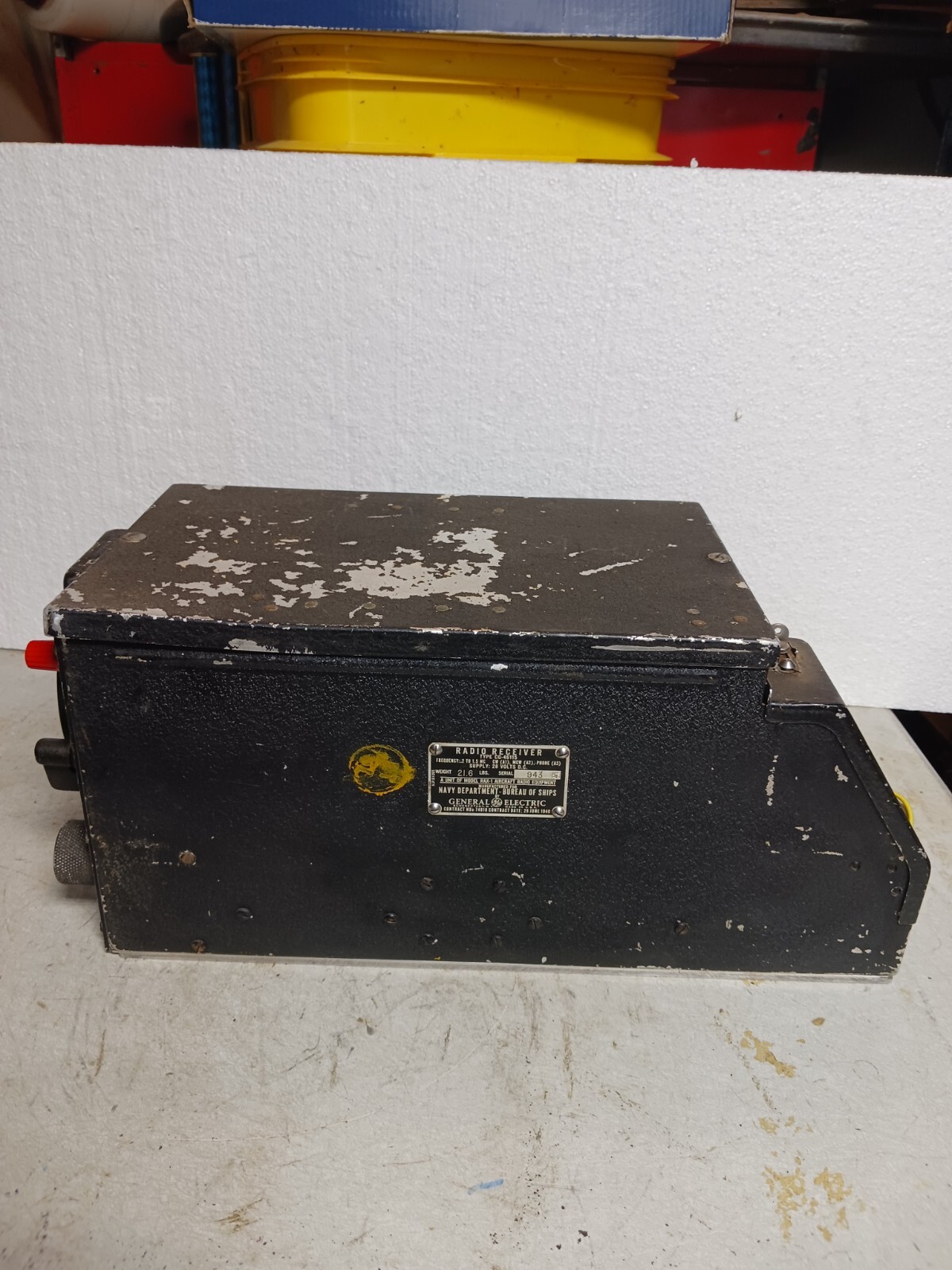 WWII NAVY RAX-1 RADIO RECEIVER CG-46115 #261