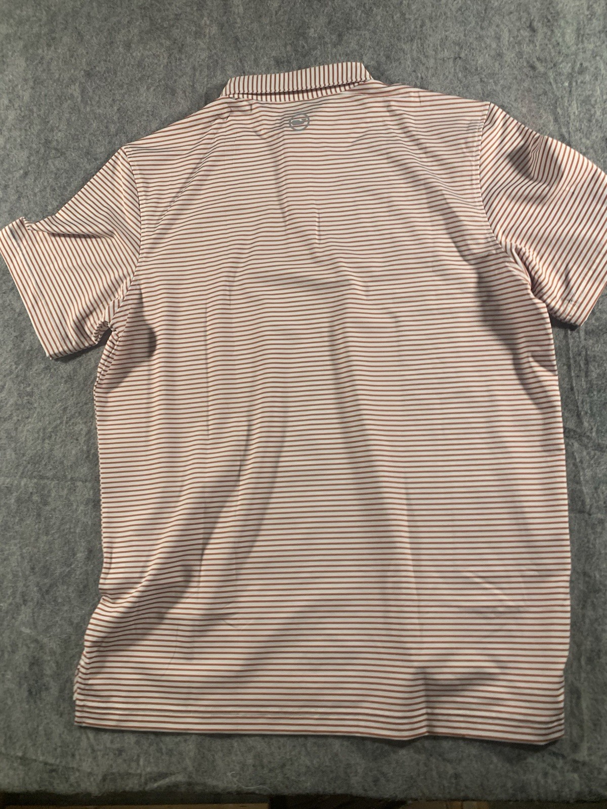 NWT Vineyard Vines Performance Golf Red / White Striped Polo Shirt Mens Size M