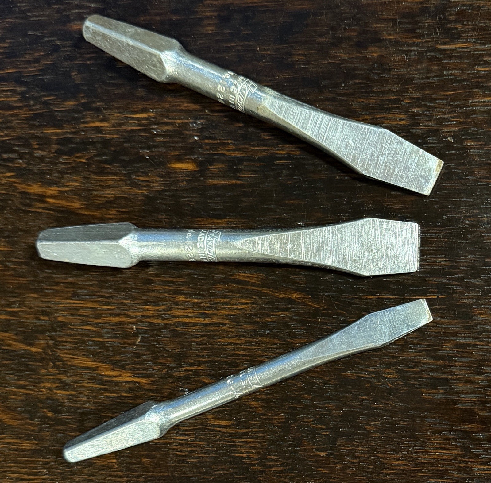 NOS Stanley No. 1226 Handyman Brace Bit Set Slotted Screwdrivers 1/4 • 3/8 • 1/2