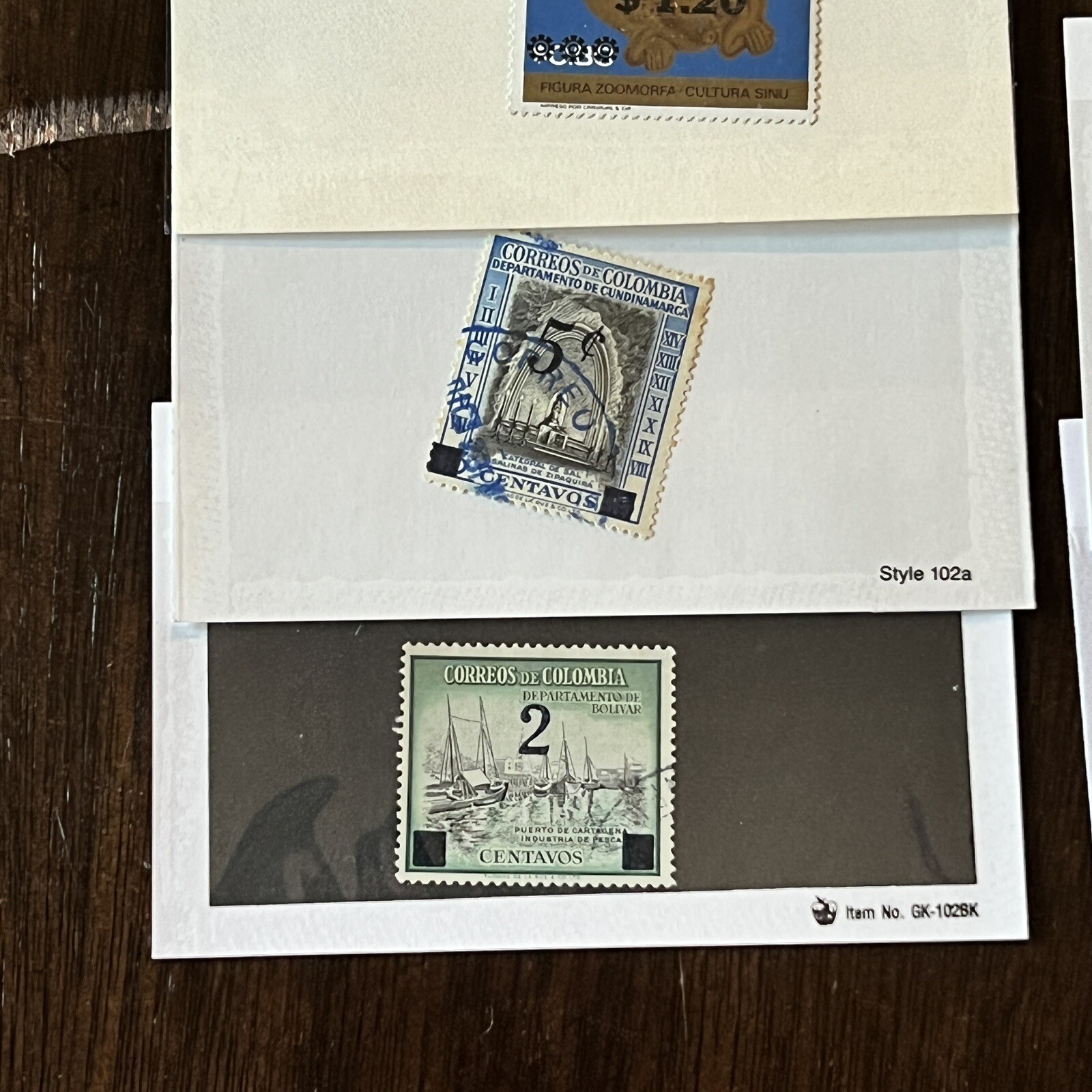 COLOMBIA OVERPRINT LOT USED STAMPS IN GLASSINES REVERSION SOBRESATA REVENUES #6