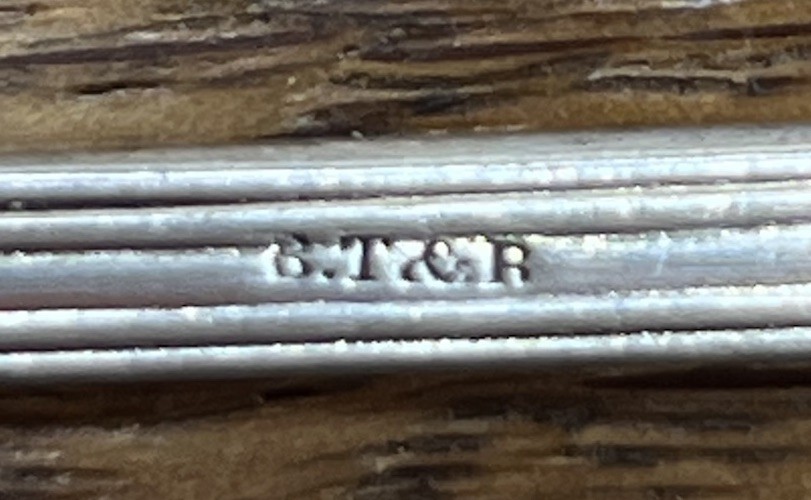 American Coin Silver Fiddle Thread Mustard Ladle Ball Tompkins Black NYC Mono