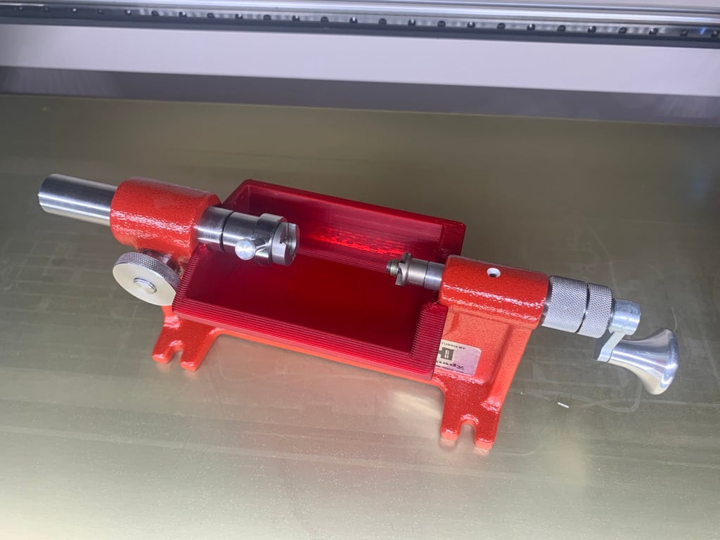 3D Printed Hornady Cam Lock Trimmer Shavings Catcher Basket & Pilot Holder *RED*