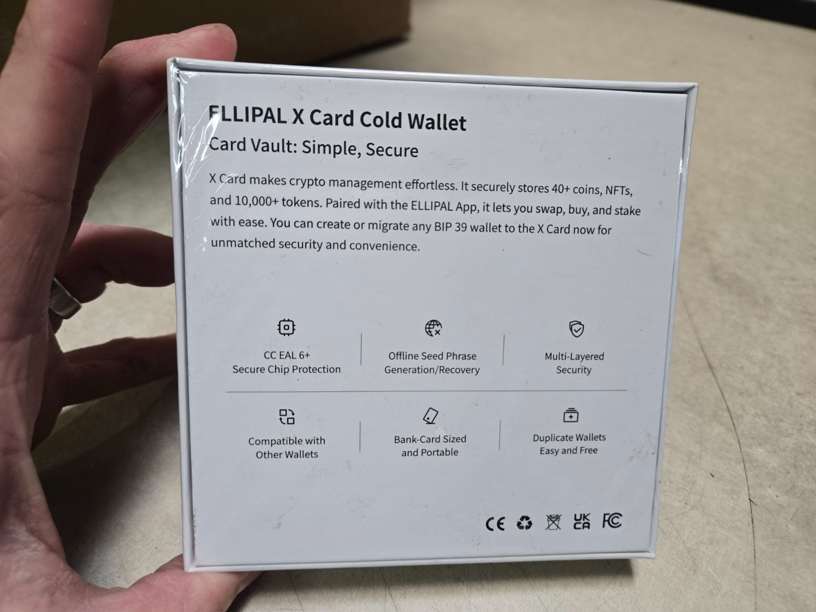SEALED ELLIPAL X Card – Air Gapped Crypto Cold Wallet with Starter Accessory