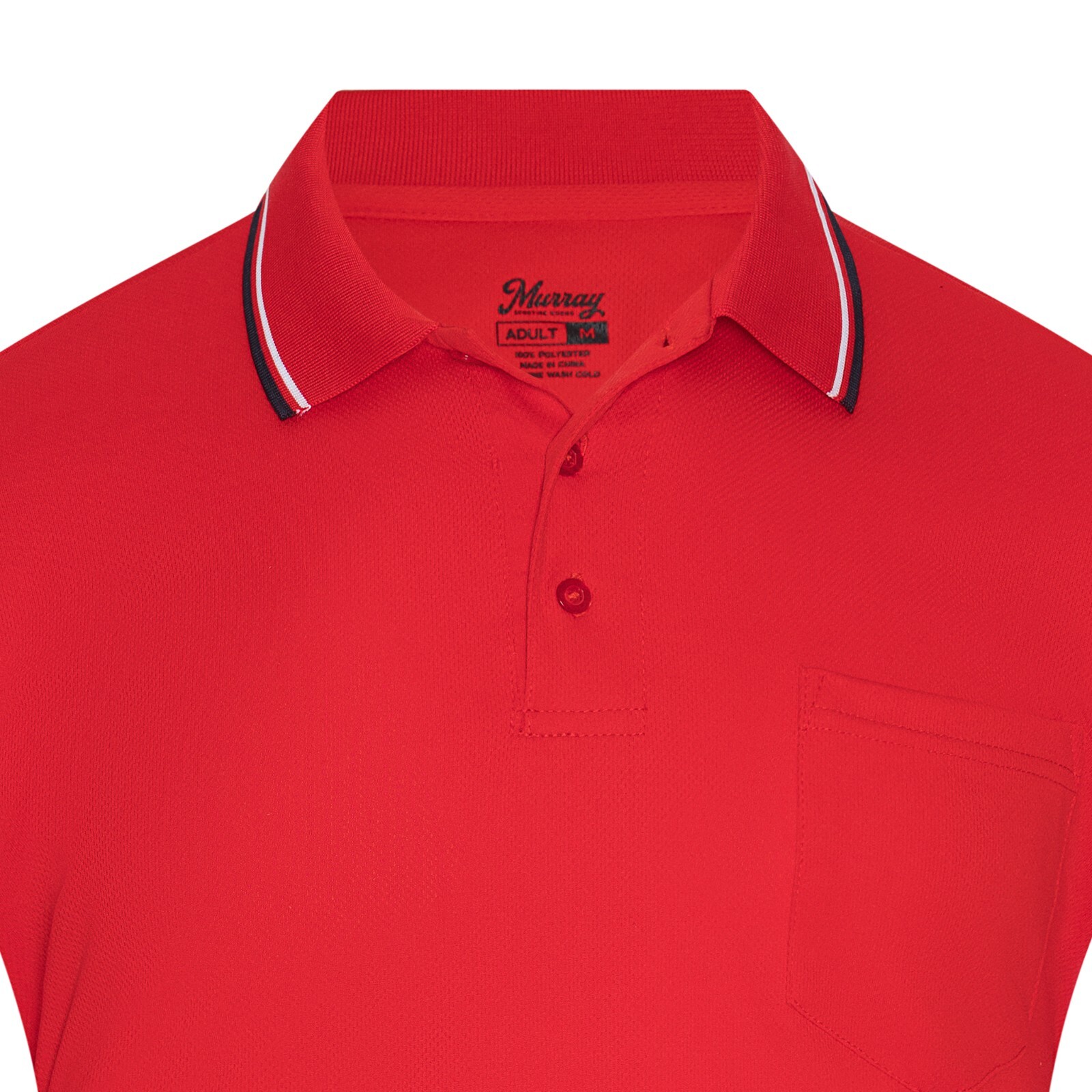 Murray Sporting Goods Red Short Sleeve Baseball and Softball Umpire Shirt