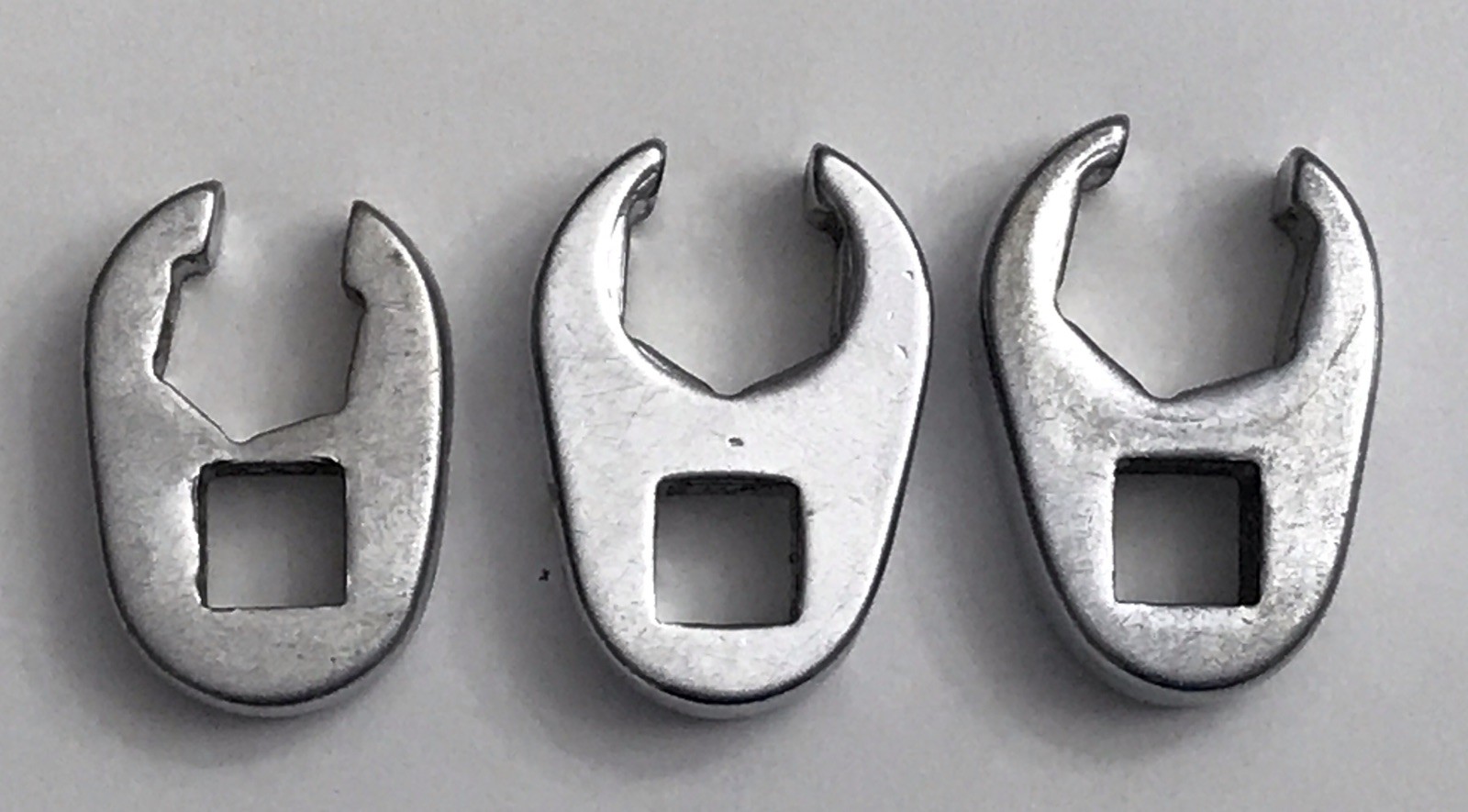 3 SNAP-ON 1/2 9/16 5/8 Flare Nut 3/8” Flank Crowfoot Wrench SAE FRH160,180,200s