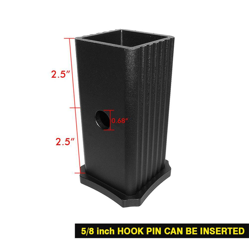 2-1/2" to 2" Trailer Hitch Reducer Adapter Truck Receiver Insert Sleeve Convert