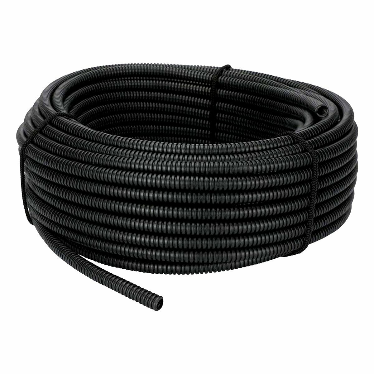 100' Ft Feet 1/4" High Quality Split Wire Loom Conduit Polyethylene Tubing Black