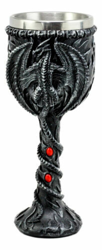Ebros Legend Of The Thrones Dragon Blood Fire Dragon Wine Goblet Chalice Cup 6oz