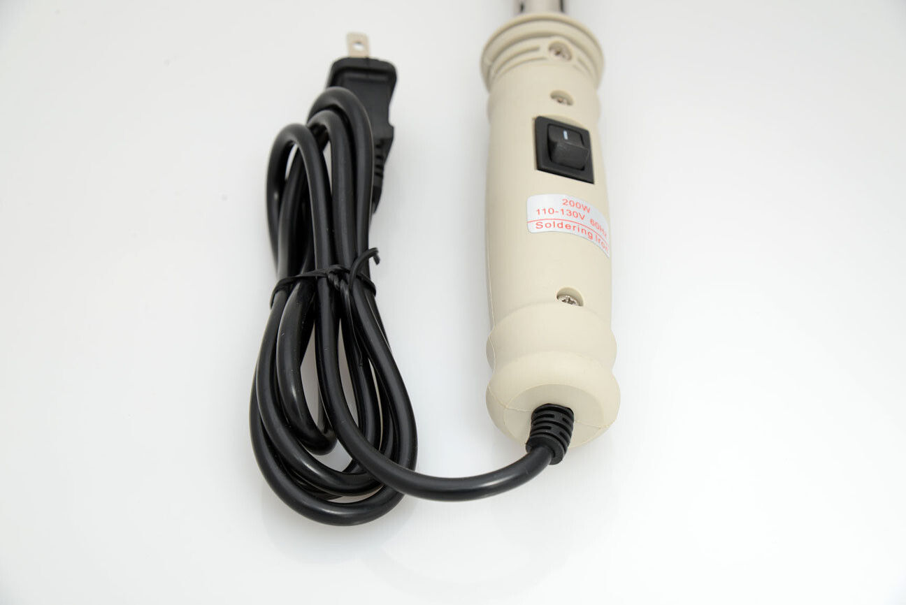 200W 110V SOLDERING IRON Switched HEAVY DUTY CRAFT CAR 200 WATT 200WATT W