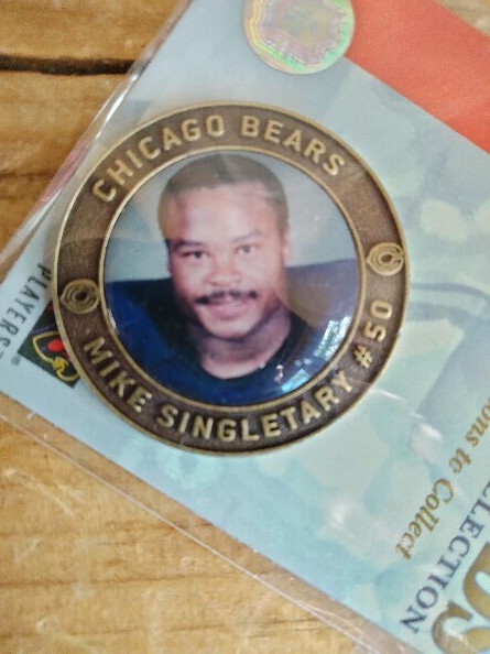 MIKE SINGLETARY CHICAGO BEARS LEGENDS 2004 Medallion Coin New NOS