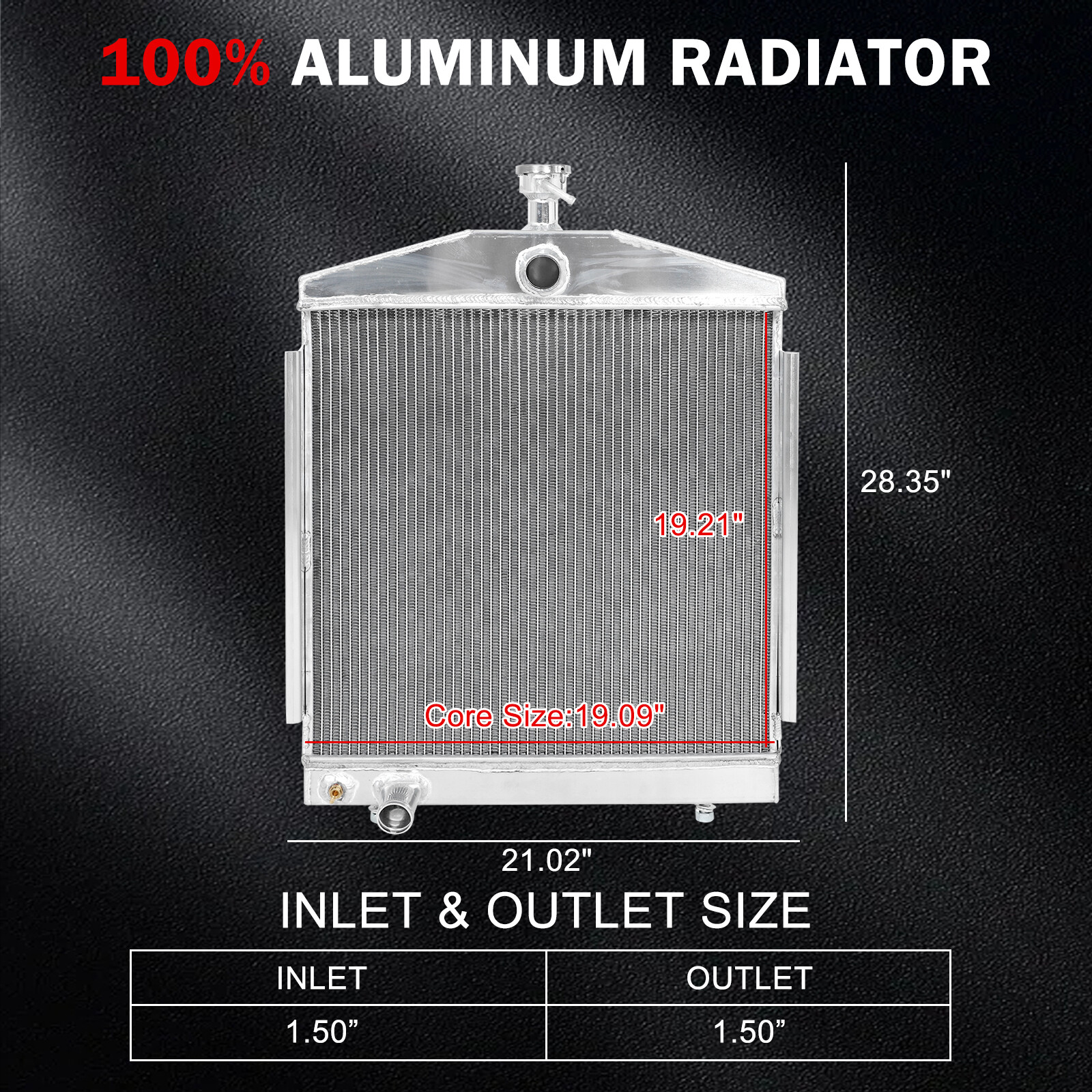 Full Aluminum Radiator Fits Lincoln Welder 200 250 AMP SA200 H19491 & G10877198