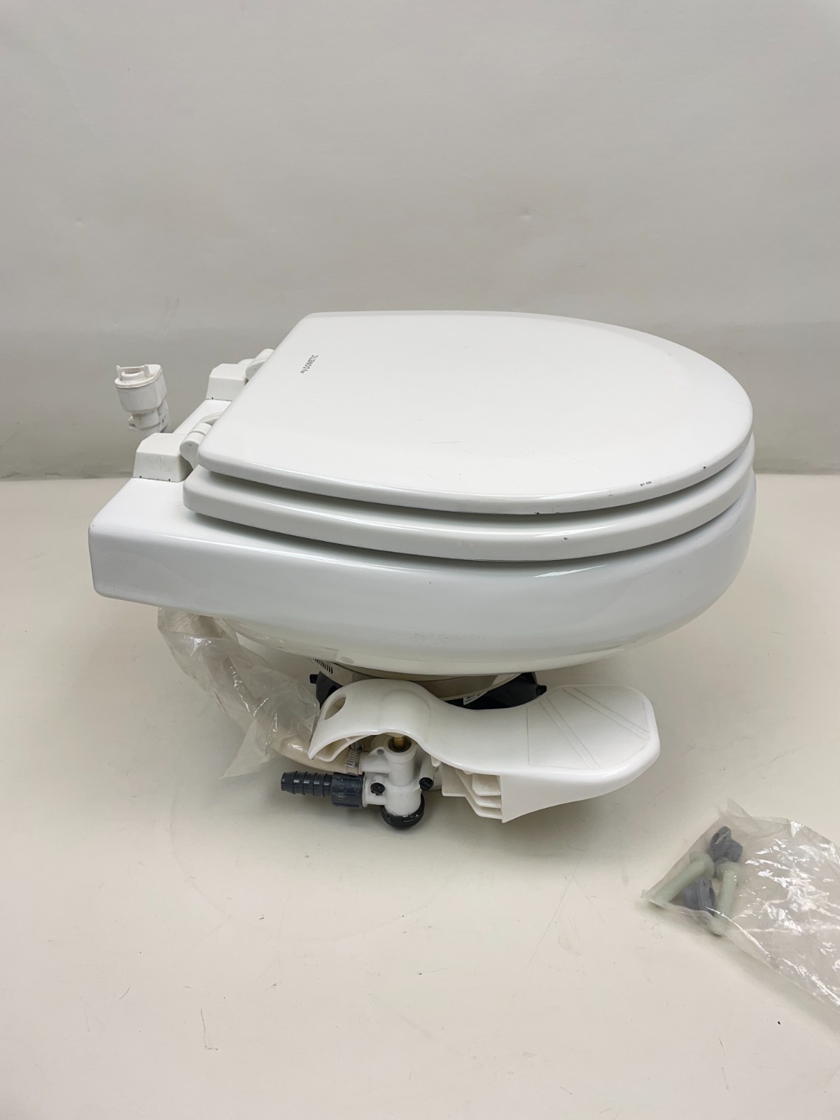 DOMETIC 312371101 SEALAND 711-M28 WHITE 700 SERIES GRAVITY DISCHARGE TOILET RV