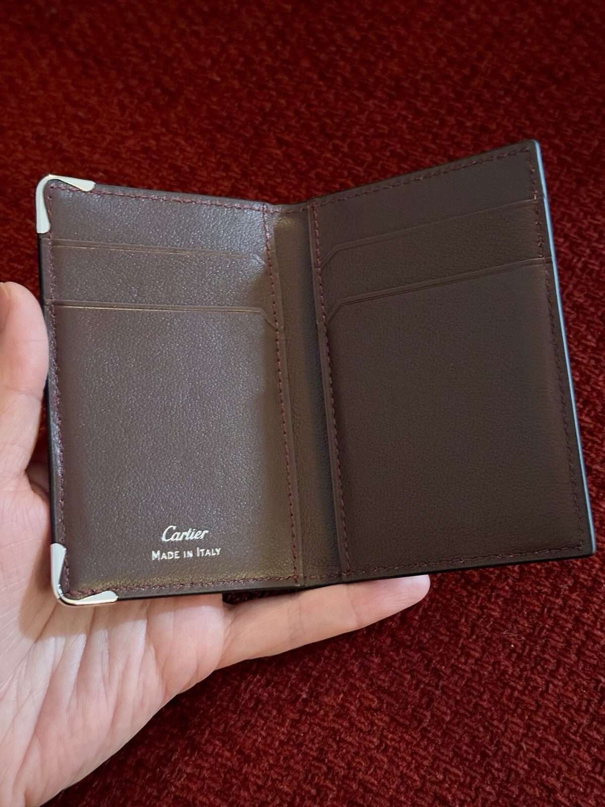 Cartier Cardholder Wallet Black Leather | NEW |Collectible Promotional AD Gift