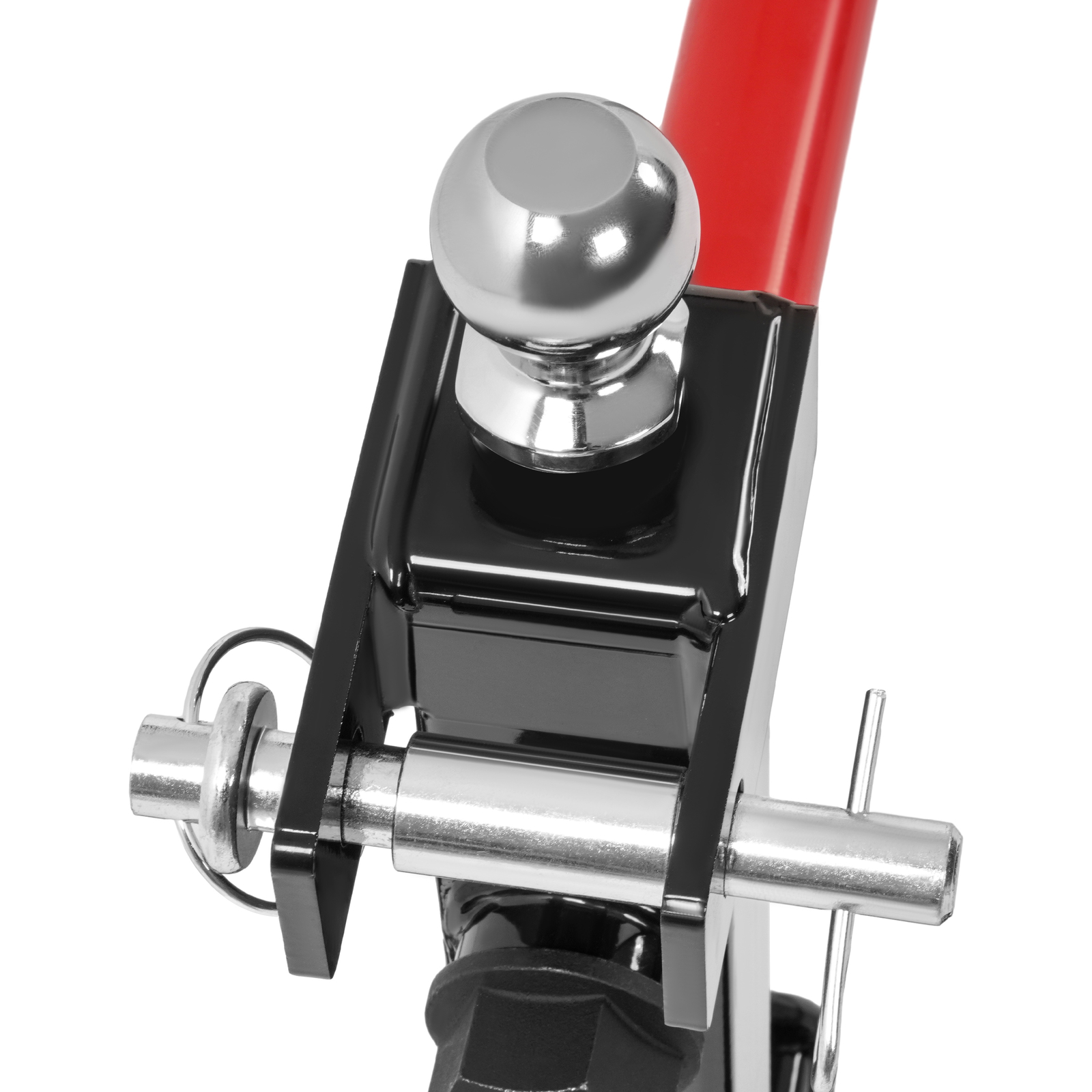 3 Point Hay Bale Spear Trailer Hitch Receiver For Cat 1 Tractor W/Gooseneck Ball