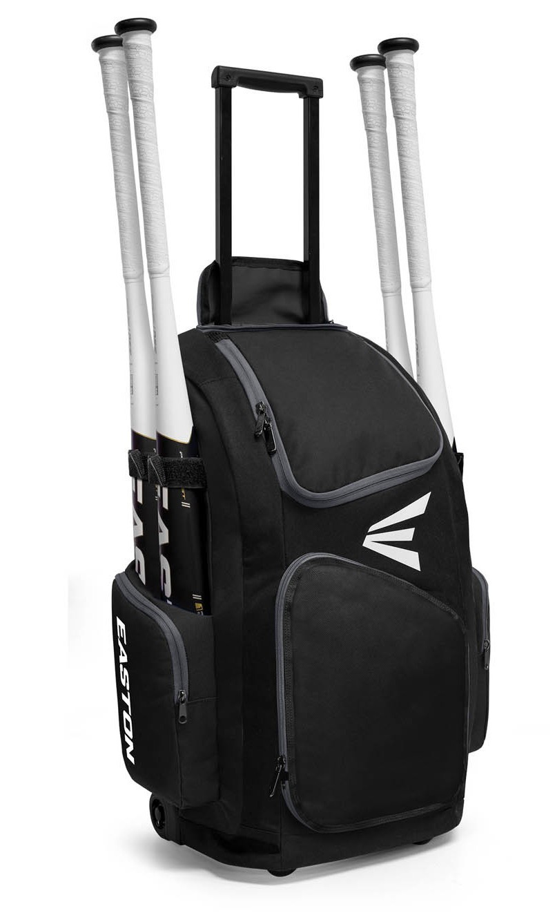 Easton Traveler Baseball/Softball Stand-Up Wheeled Bag - Black  [SALE]