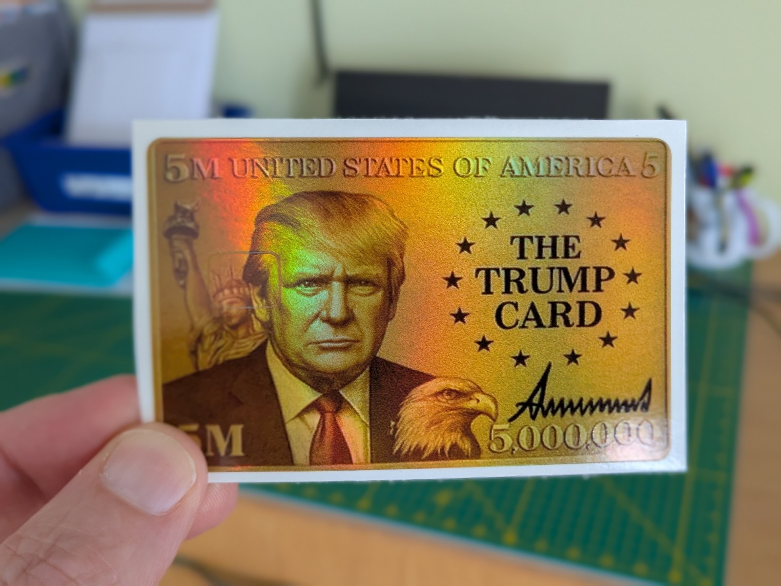 Trump Gold Card Credit Card Skin – Personalize and Protect Your Cards