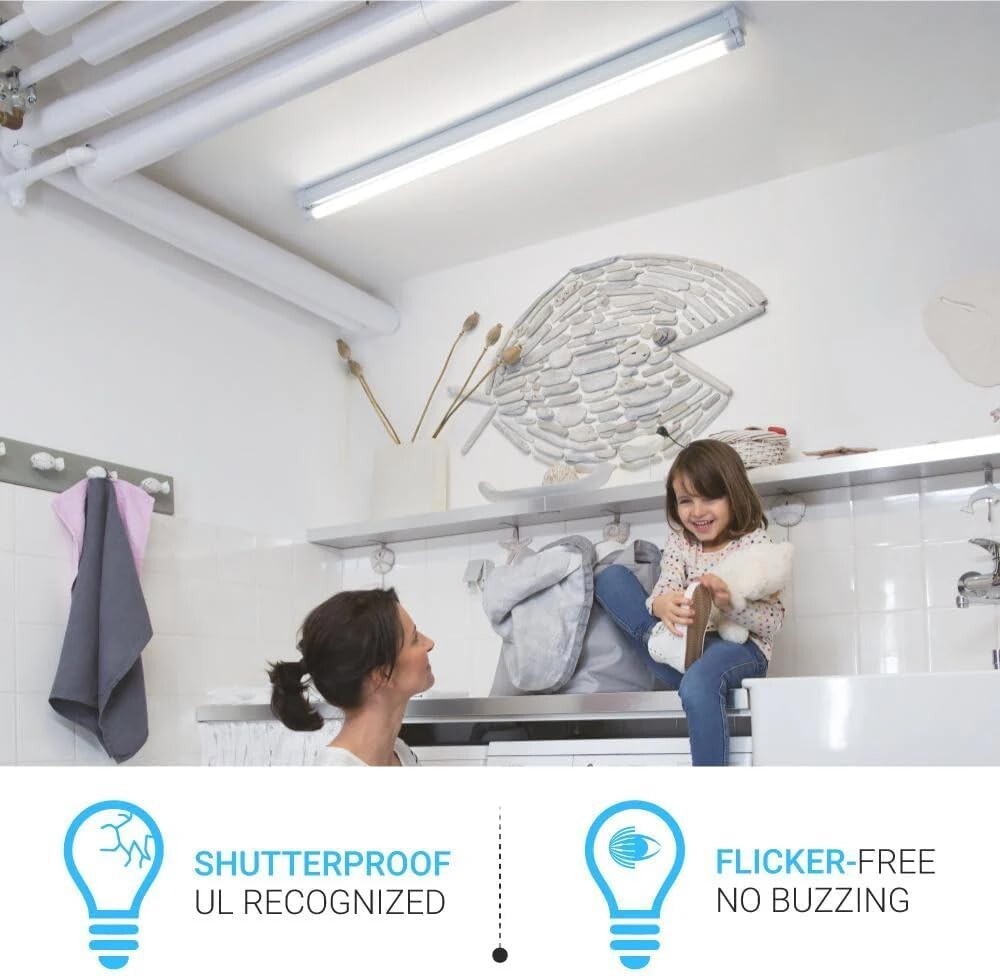 8ft LED Tube Light T8 Single Pin & CCT Changeable Led Shop Ballast Bypass Light