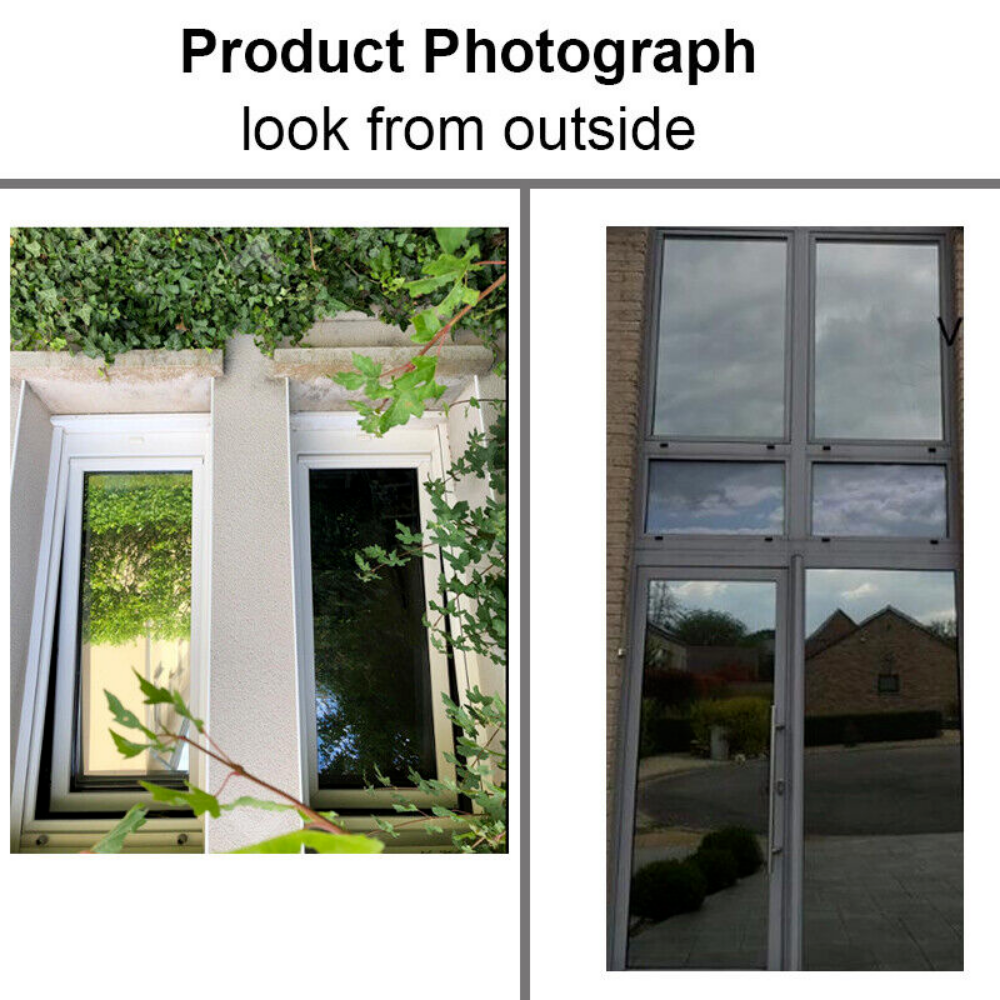 Rabbitgoo One Way Mirror Window Film Privacy Heat UV Reflective Control Tint