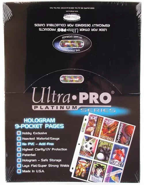 Ultra Pro: 9-Pocket Platinum Binder Pages - 100 count 81320